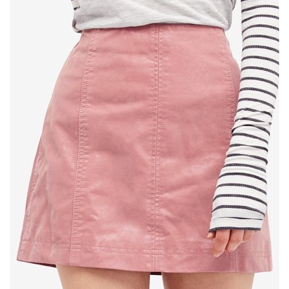Free People Dresses & Skirts - Free People Faux Leather Skirt